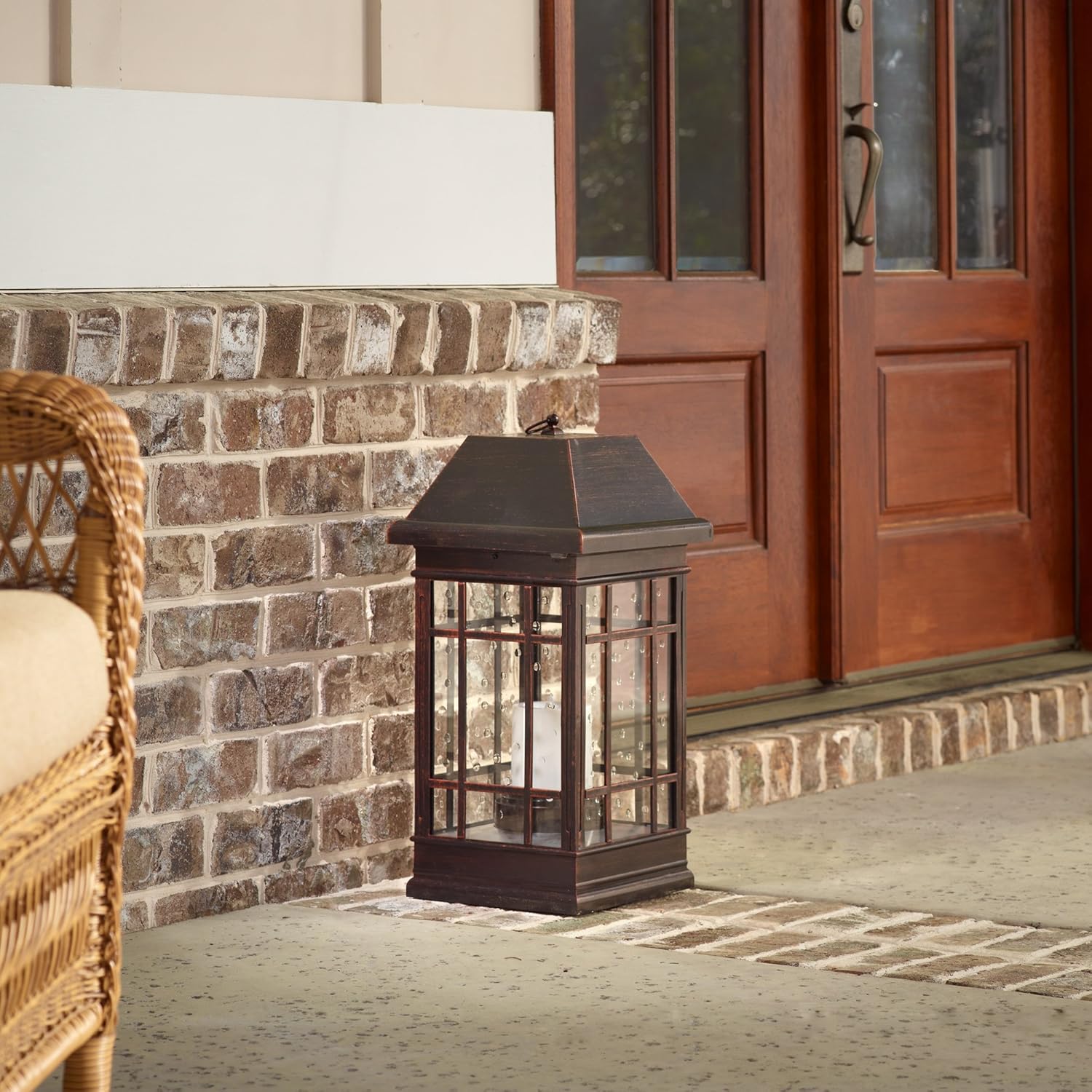 Smart Solar 3900KR1 San Rafael Estate Style Solar Lantern, 22-Inch, Antique-Bronze - Image 6