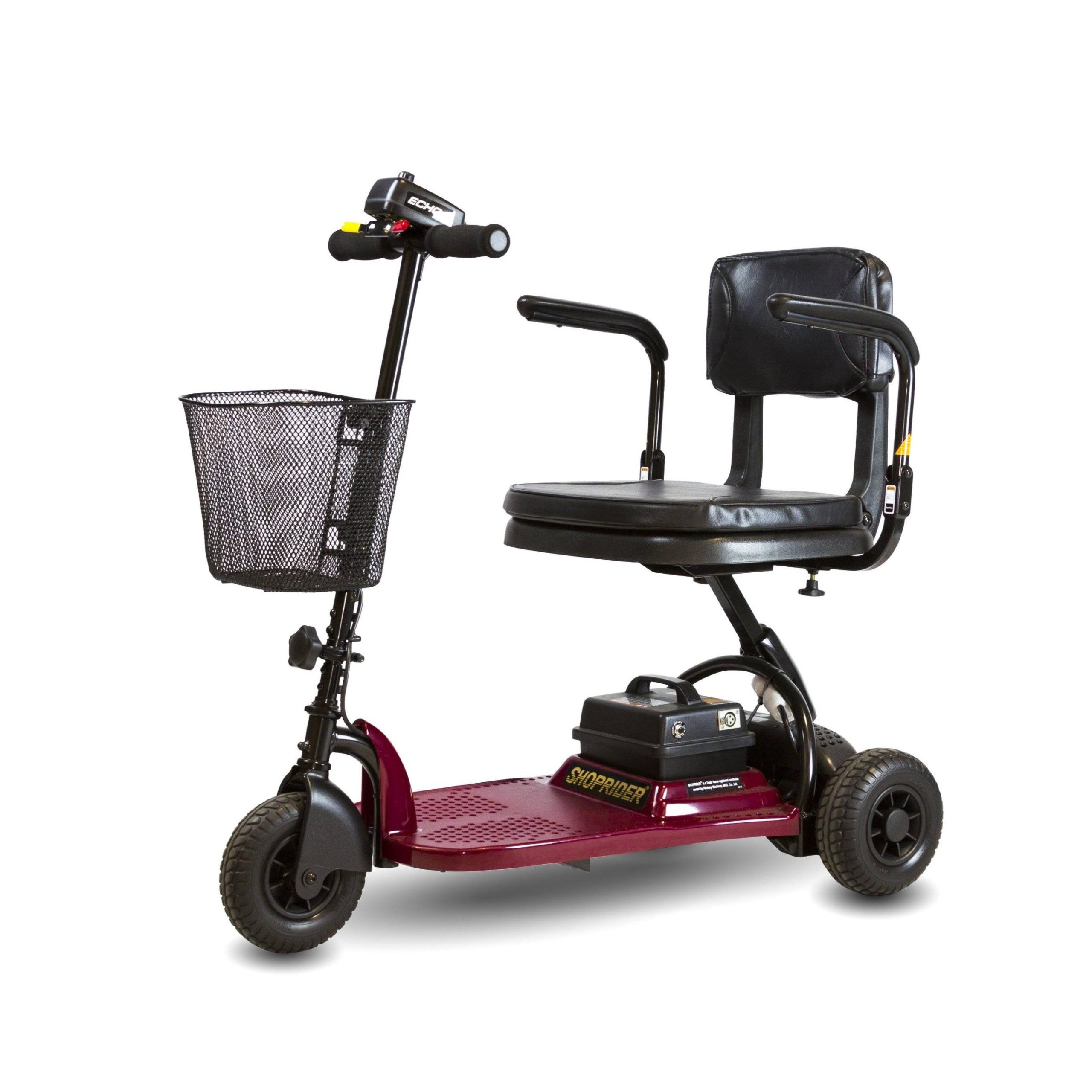 Shoprider Echo 3 Wheel Mobility Scooter Red