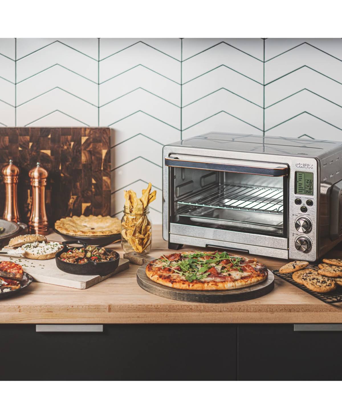 Crux 6 Slice Digital Air Frying Toaster Oven - Image 2