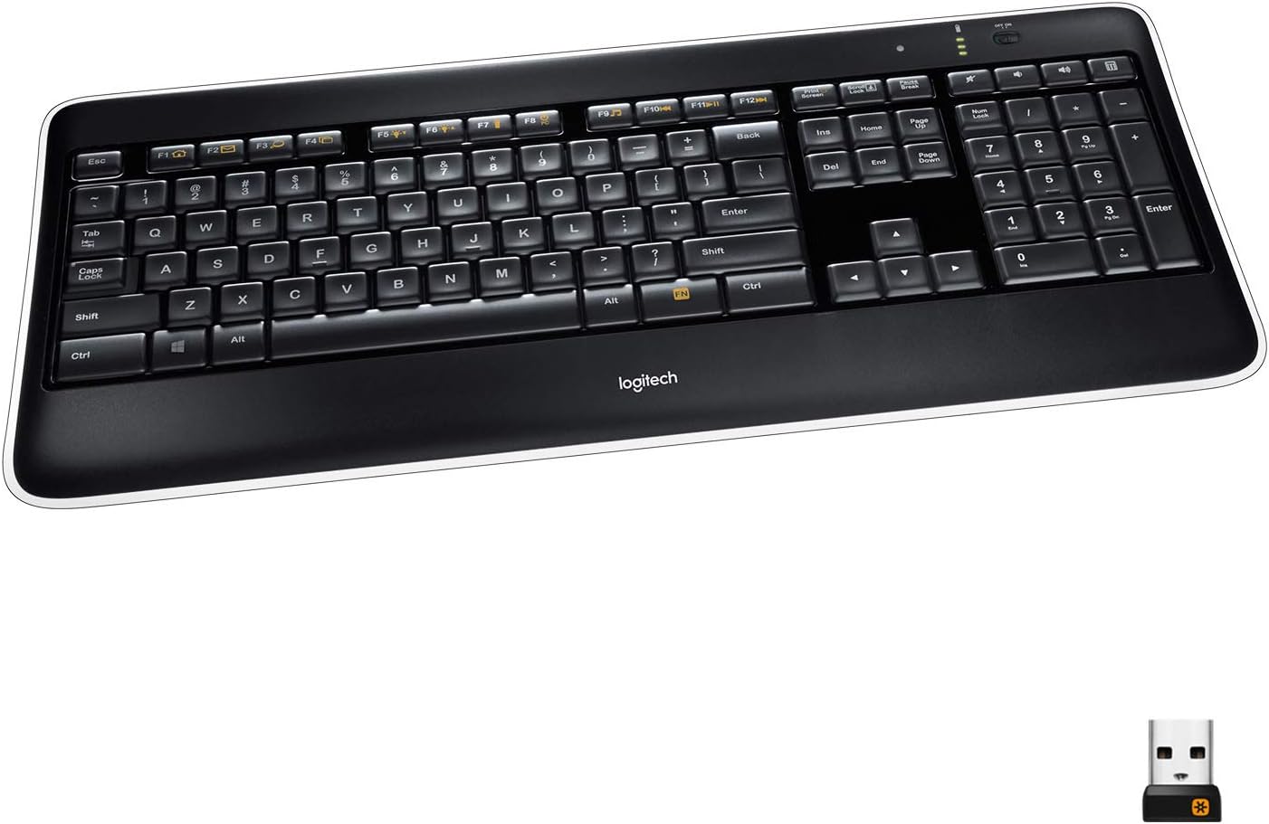 Logitech K800 Wireless Illuminated Keyboard ?? Backlit Keyboard, Fast-Charging, Dropout-Free 2.4GHz Connection