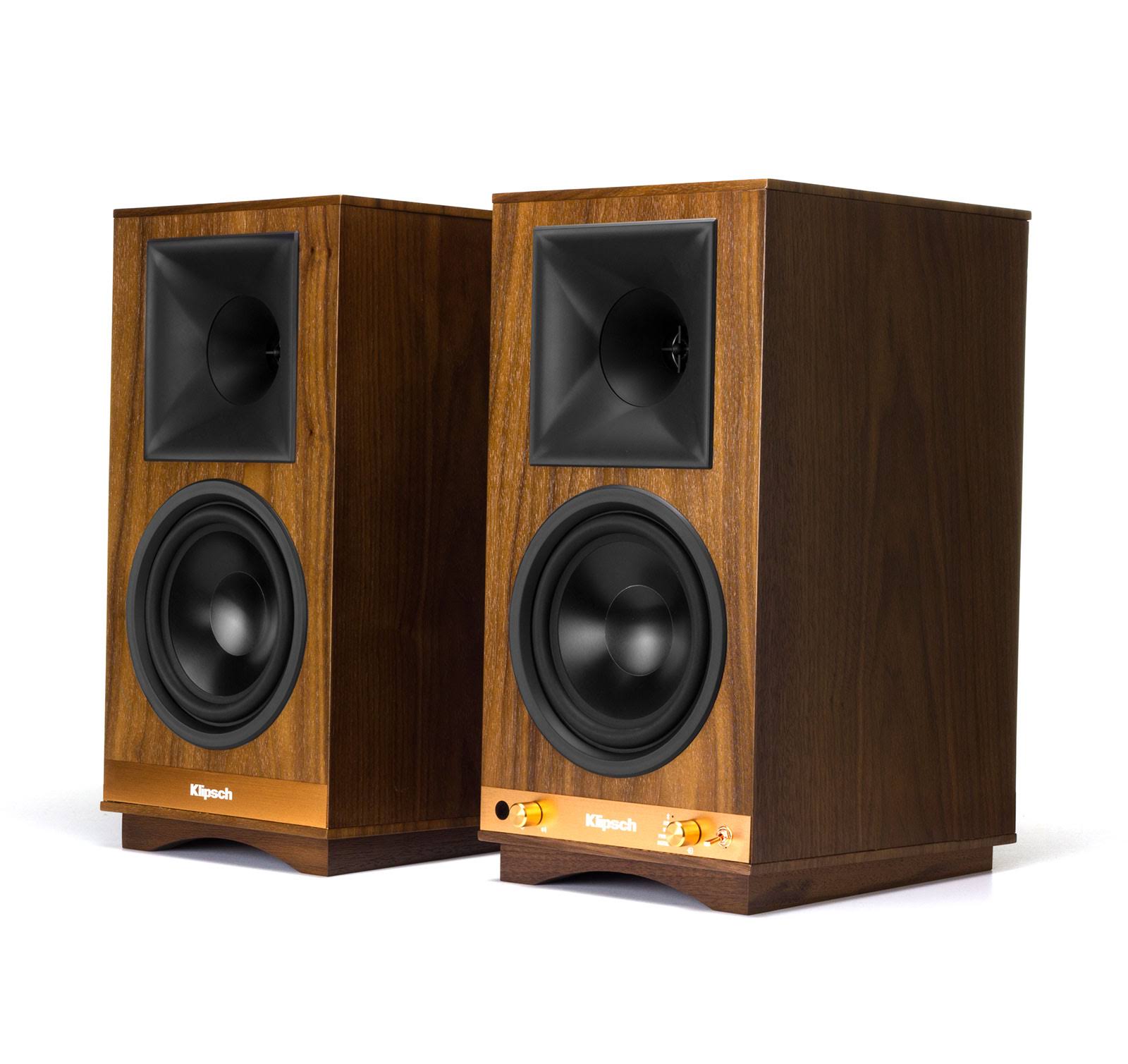 Klipsch The Sixes 2-way Table-top Heritage Wireless Series Speakers – 200W RMS – Pair – Wireless – Walnut - Image 2