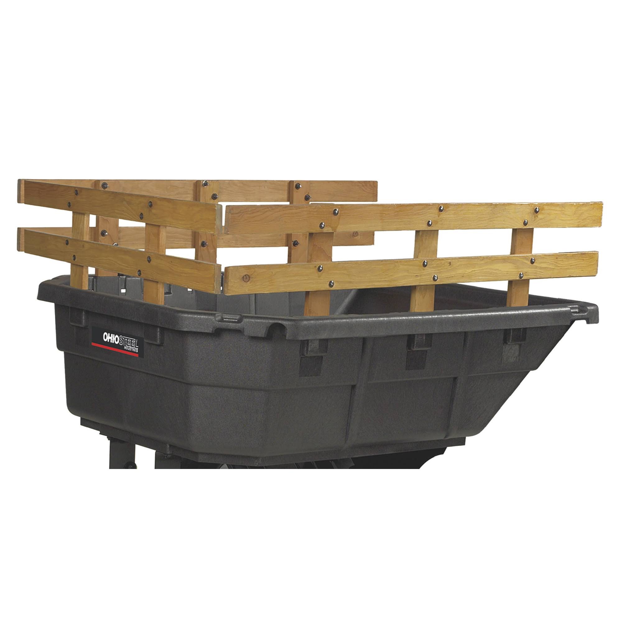 Ohio Steel 15 Cu. ft. Poly Swivel Lawn Tractor Dump Cart 1000P-SD - Image 3