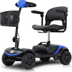 Alternative view of Electric Mobility Scooter for Adults and Seniors 4 Wheel Powered Mobility Scooters for Travel, Elderly – Long Range Power Extended Battery with Charger and Basket Included