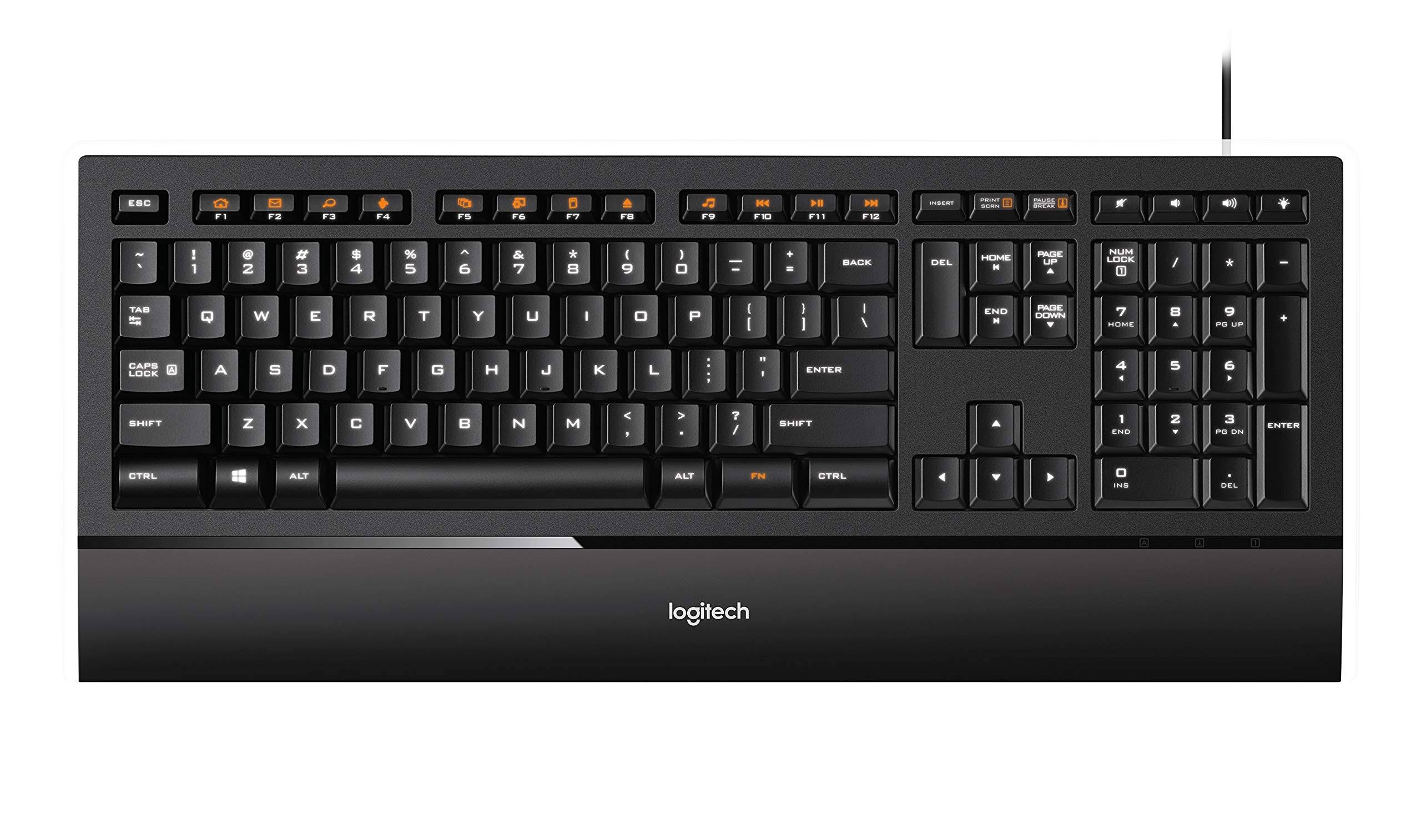Logitech Illuminated Ultrathin Keyboard K740 with Laser-Etched