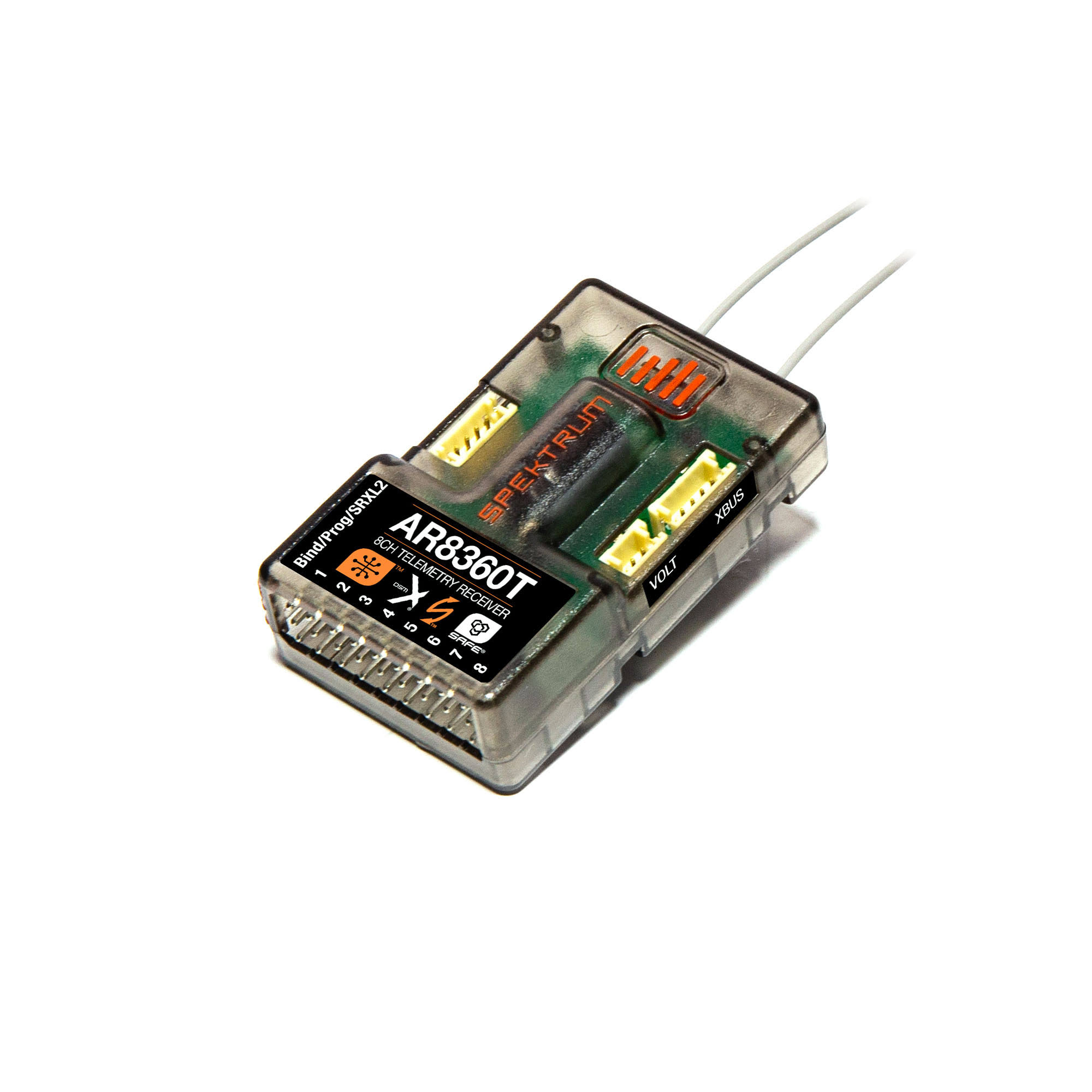 Spektrum AR8360T DSMX 8-Channel AS3X u0026 Safe Telemetry Receiver