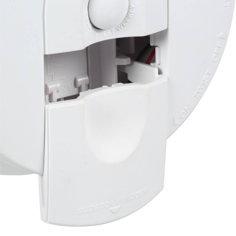 Firex Hardwire Smoke Detector 9V Battery Backup Front Load Battery Door (6-Pack) - Image 3