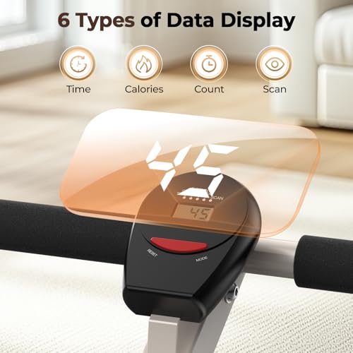 Feierdun Compact Adjustable Rowing Machine for Home 300LBS Weight Capacity with 12 Levels of Resistance for Complete Body Workouts Foldable Hydraulic Rower for Home - Image 8