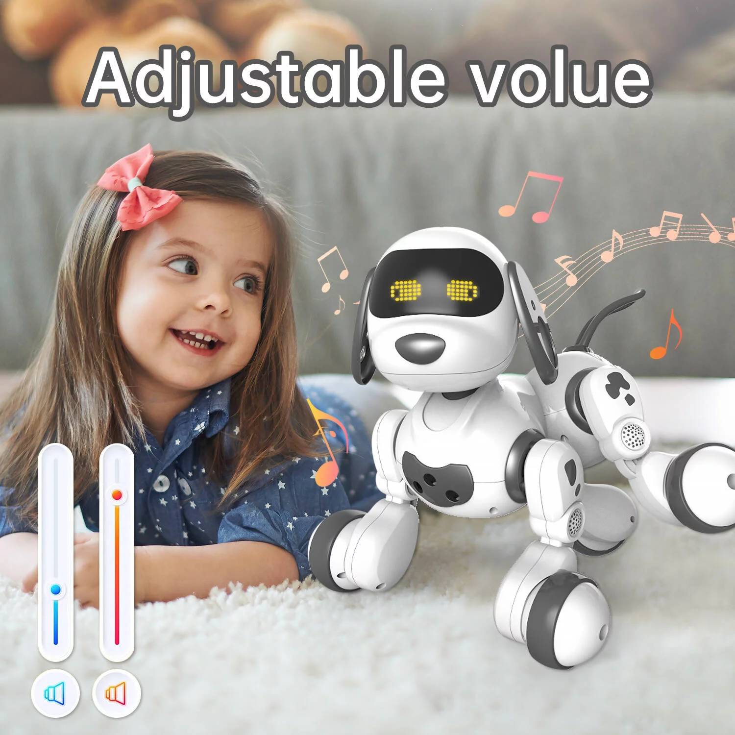 Remote Control Robot Dog Toy with Touch Function and Programmable,Smart Interactive Stunt Robot Dog Toy - Image 3