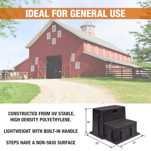 Buyers Products 3013658 Polymer Step, Made in The USA, Non-Skid Surface, Ideal Entrance Stairs for Campers, RVs, Boats, Lightweight & Easy to Carry - Image 6