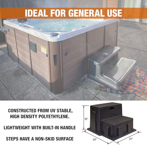 Buyers Products 3013658 Polymer Step, Made in The USA, Non-Skid Surface, Ideal Entrance Stairs for Campers, RVs, Boats, Lightweight & Easy to Carry - Image 3