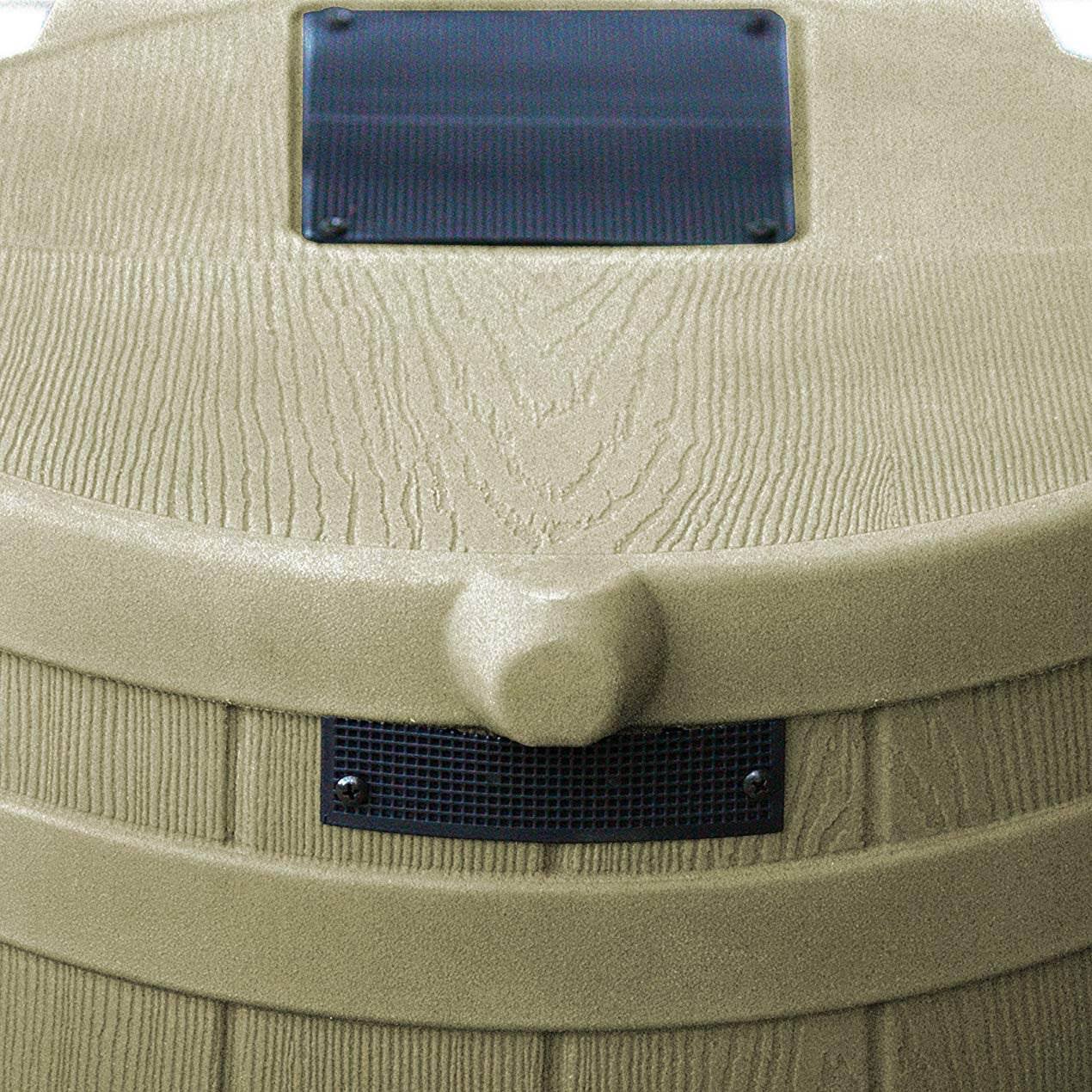 Good Ideas Rain Wizard 50 Gallon Rain Barrel Water Collector, Khaki (2 Pack) - Image 3