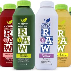 3-Day Juice Cleanse with Coconut Fusion by Juice From the RAW? – 100% Raw Cold-Pressed Juices (18 Total 16 oz. Bottles)