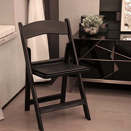 BTEXPERT Set of 4, Resin Folding Chair Vinyl Padded Seat Indoor Outdoor Lightweight Set for Home Event Party Picnic Kitchen Dining Church School Weddings - Image 2