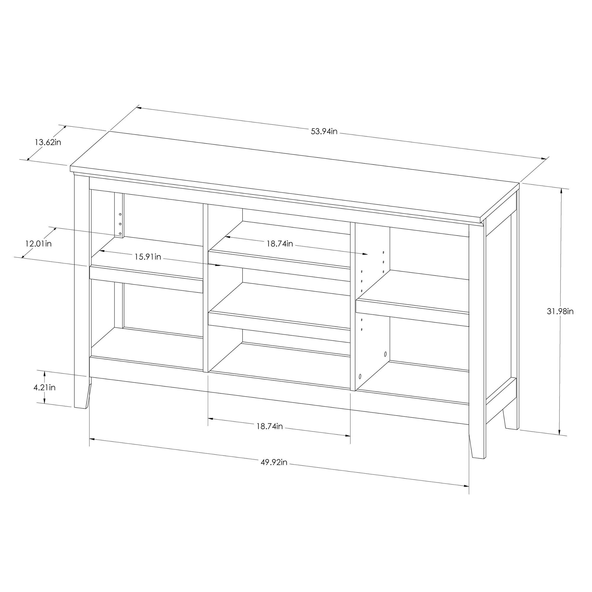 Threshold 32×22 Carson Horizontal Bookcase with Adjustable Shelves, Espresso - Image 4