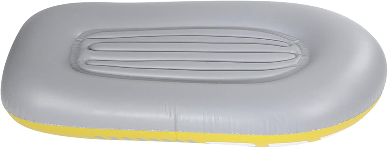 Inflatable Kayak Boat, Heavy Duty Inflatable Canoe Yellow Inflatable Kayak with Two Paddle Mounts Double Valve Design for 2 Person PVC Air Boat - Image 5