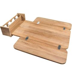 Alternative view of Whitecap Cockpit Table W/FOLDING Leaves Drinkholder Table Top – Holds 4