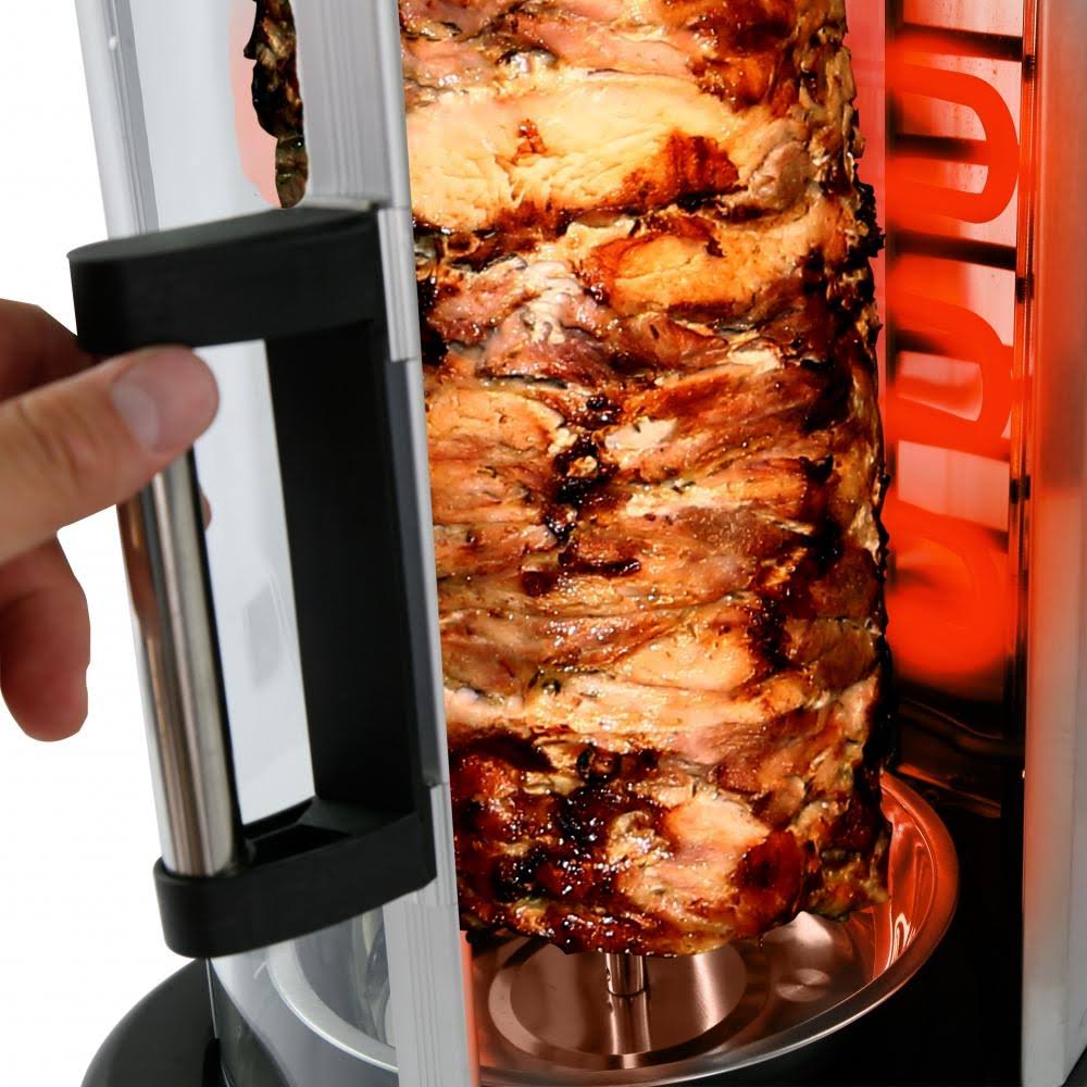 Nutrichef Vertical Rotisserie Oven – Rotating Kebob Cooker, Black - Image 5