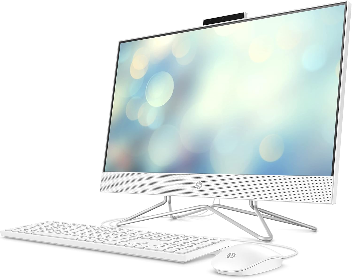 HP 22 All-in-One Desktop, AMD Athlon Silver 3050U Processor, AMD Radeon Graphics, 4 GB RAM, 256 GB SSD, Windows 11 Home (22-dd0210, Snow White) - Image 2