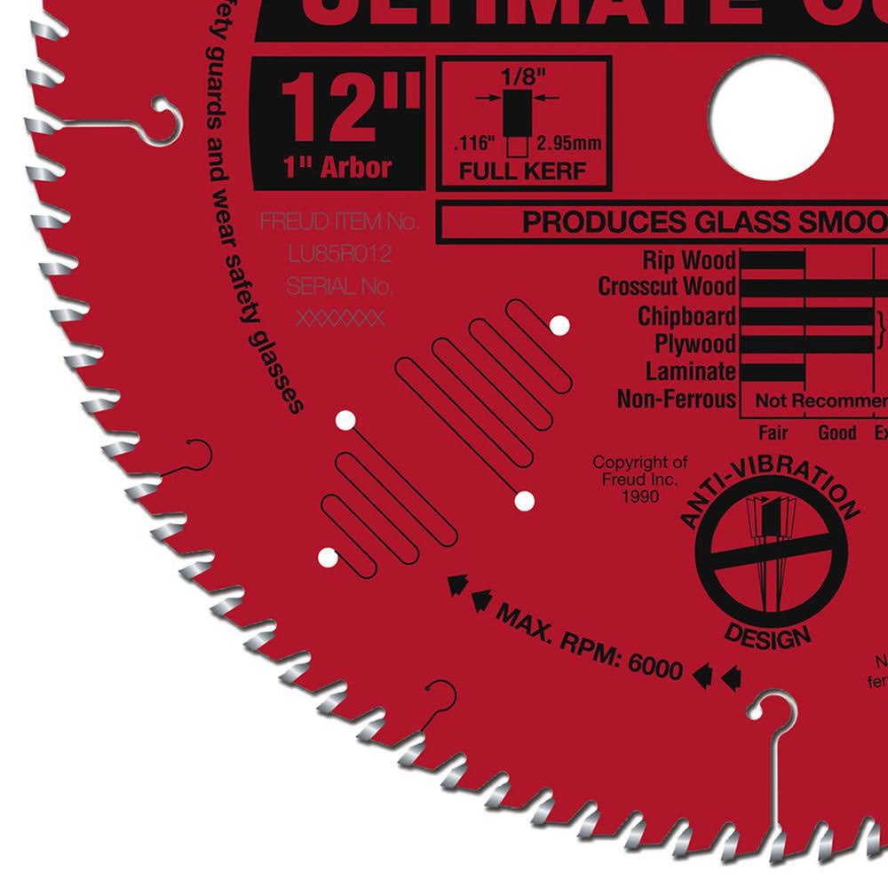 Freud LU85R012 12 inch Ultimate Cut-Off Blade - Image 6