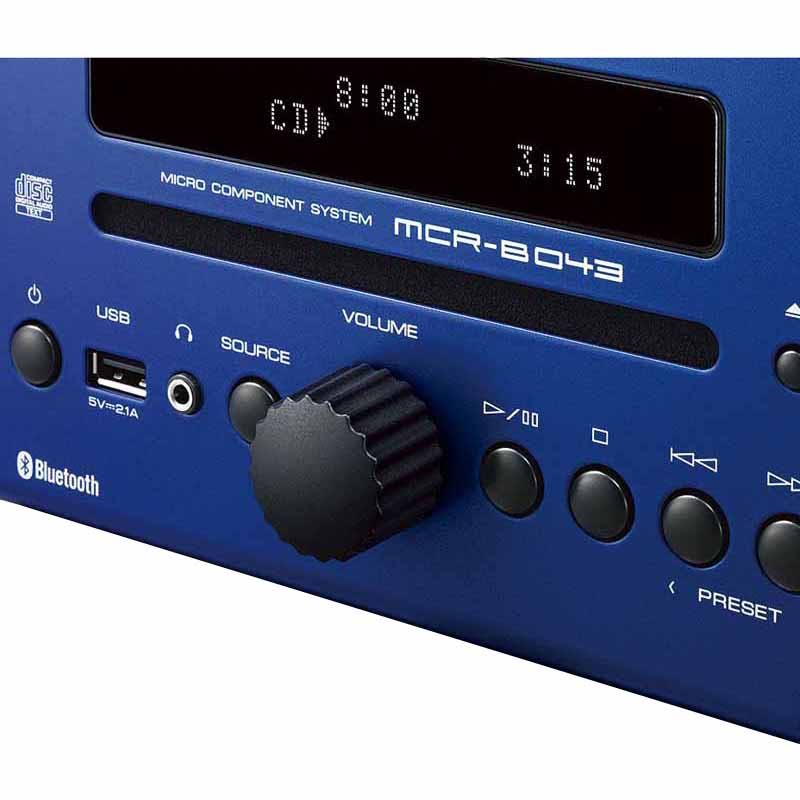 Yamaha MCR-B043BU Bluetooth Mini System Blue - Image 3