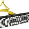 Titan Attachments 6 Landscape Rake for Compact Tractors, Quick Hitch Compatible