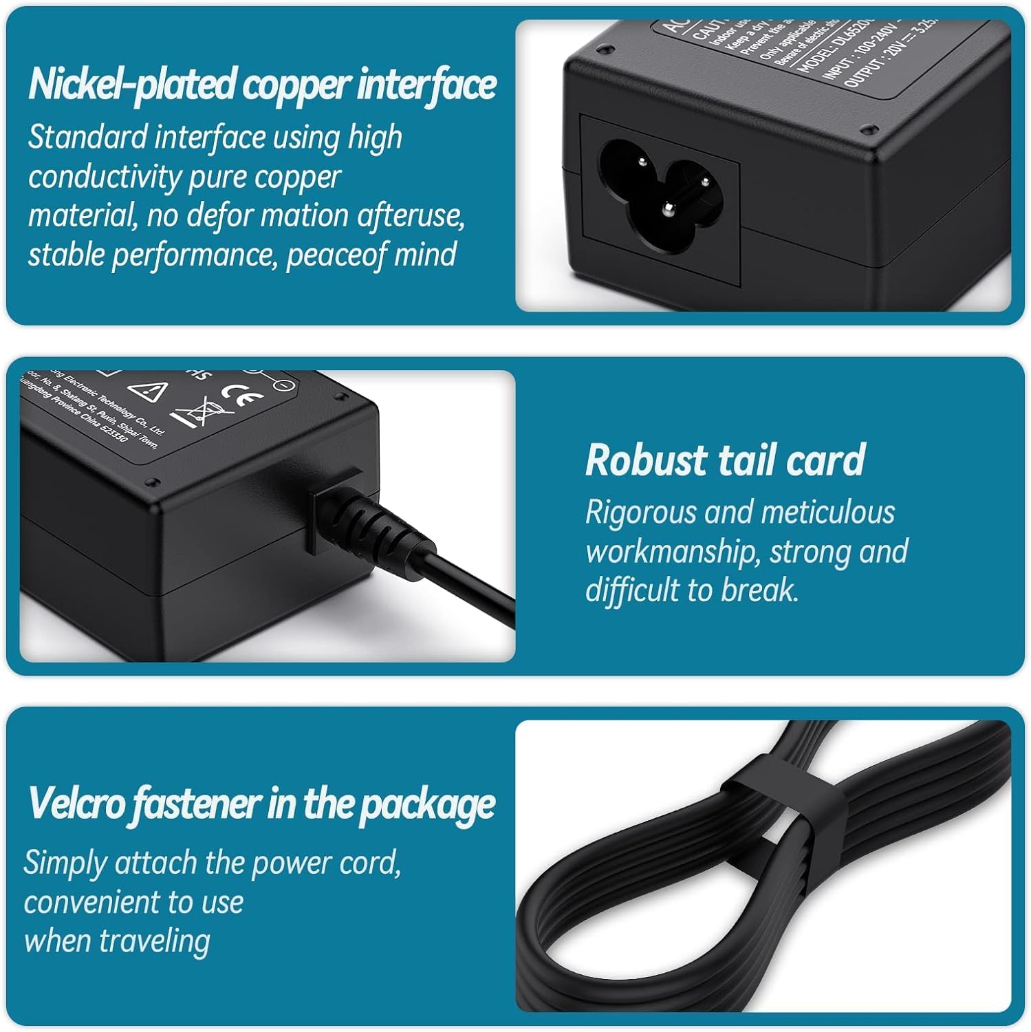 65W 45W IdeaPad Laptop Charger, for Lenovo IdeaPad 3 5 330 330s 320 310 S340 S145 100 110 110s 120S-11IAP 100S-11IBY 130-15AST 510s 530s 710S Flex 5 4 14 ADL45WCC Laptop Power Supply Cord - Image 5