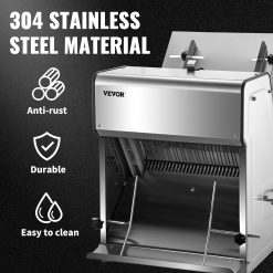 Alternative view of Home AND Kitchen VEVOR Commercial Toast Bread Slicer, 12mm Thickness Electric Bread Cutting Machine, 31PCS Commercial Bakery Bread Slicer, 110V Toast Cutter Cutting Machine, Bread Cutter for Bread Sheet Cutter Cutting