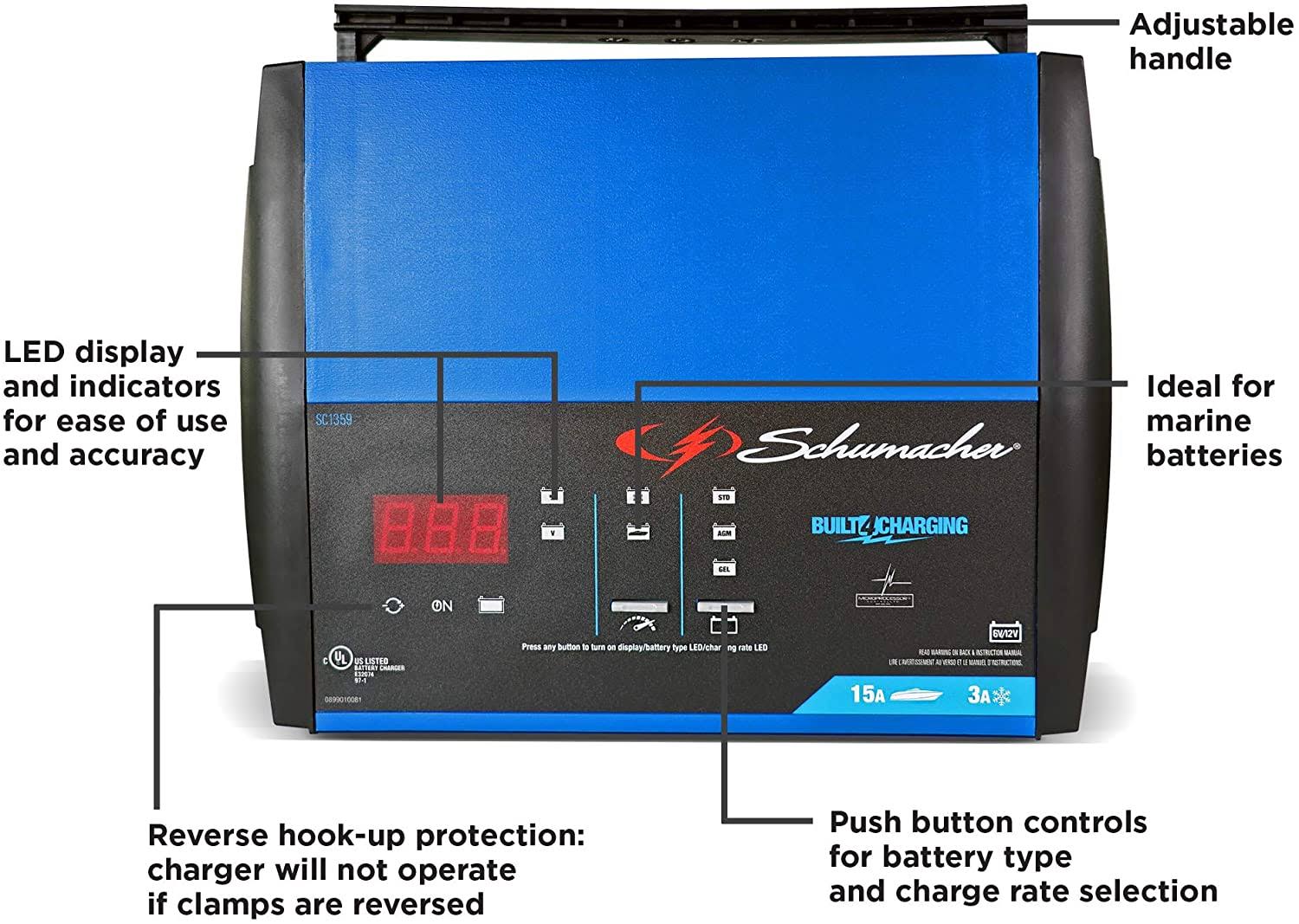 Schumacher 15 Amp Battery Charger Sc1359 - Image 10