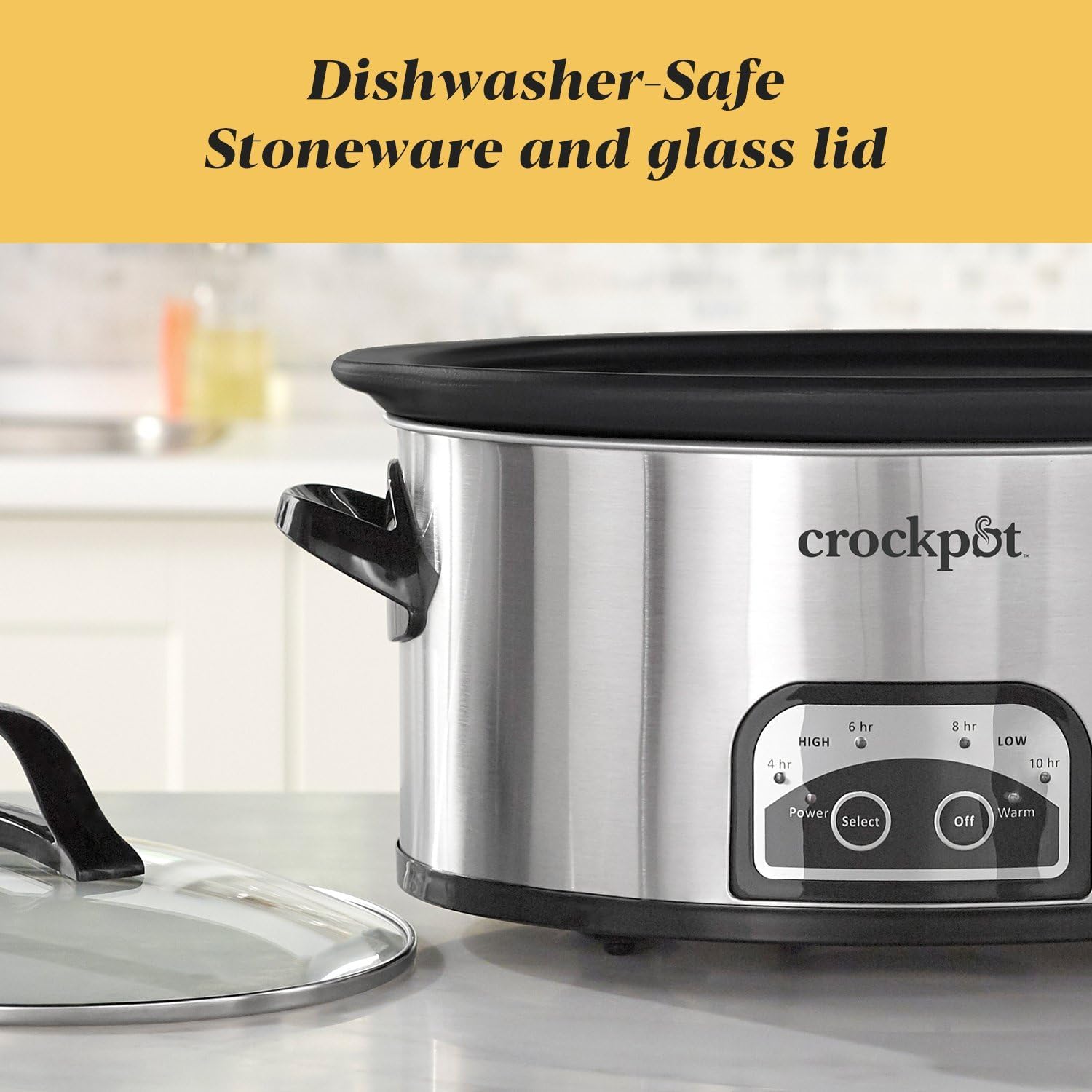 Crock-Pot Large 8-Quart Programmable Slow Cooker with Auto Warm Setting Black Stainless Steel - Image 12