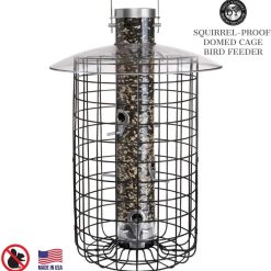Alternative view of Droll Yankees 344305 Squirrel Proof, Caged Sunflower Bird Feeder, 20-Inch, Black