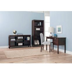 Alternative view of Threshold 32×22 Carson Horizontal Bookcase with Adjustable Shelves, Espresso
