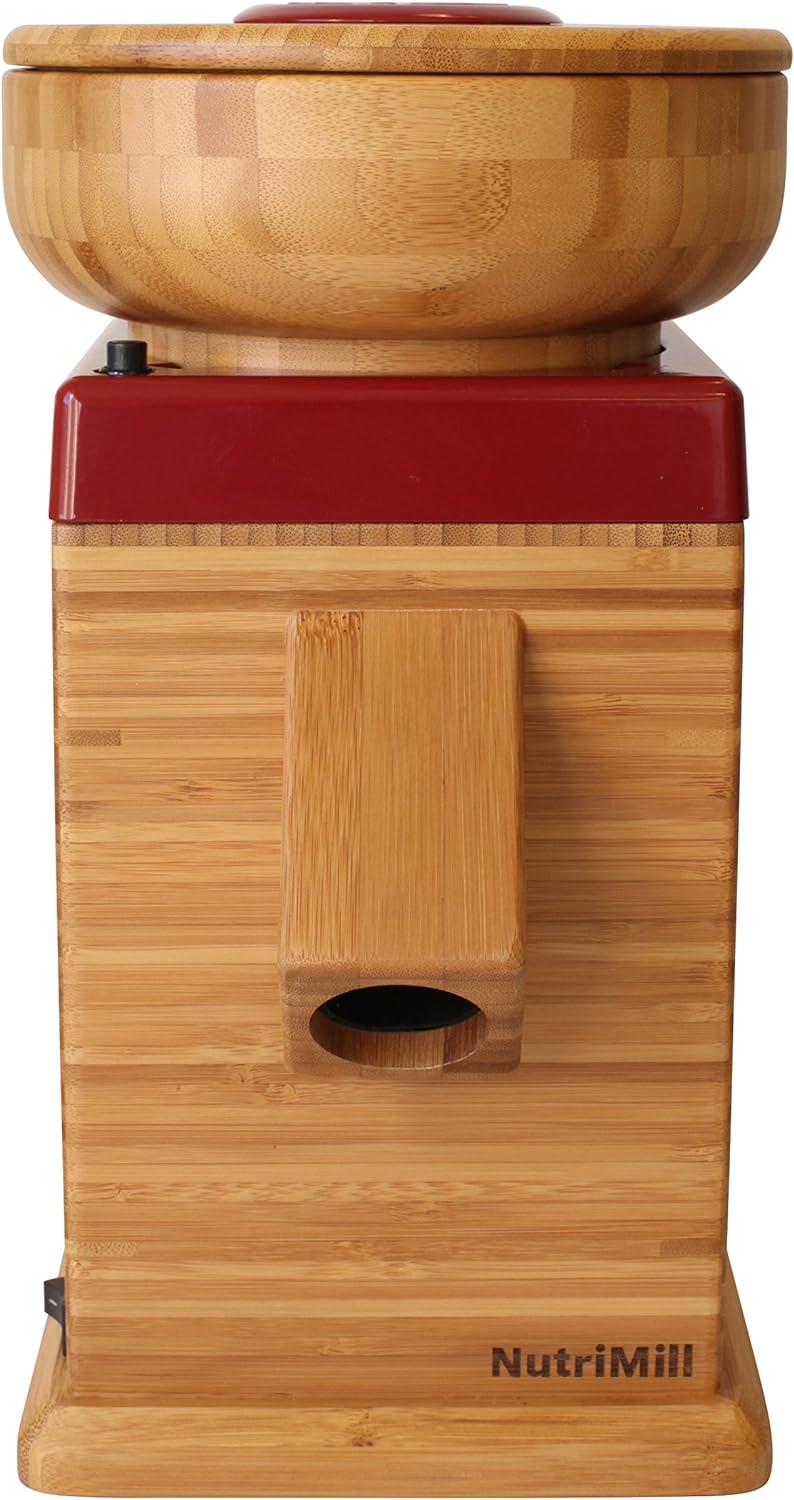 NutriMill Harvest Stone Grain Mill, 450 Watt – Red
