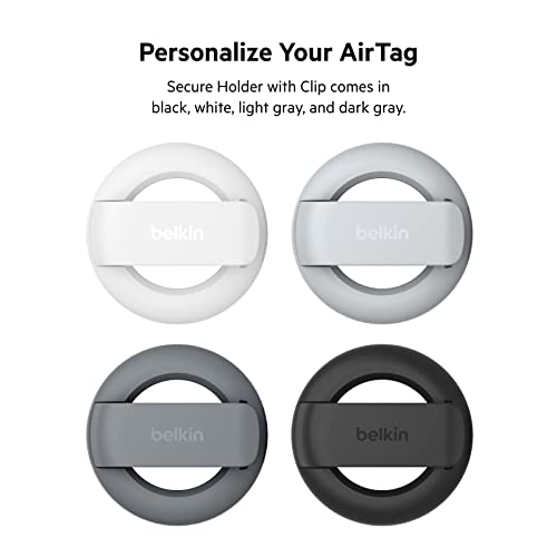 Belkin Apple AirTag Secure Holder with Key Ring – Durable, Scratch-Resistant Case with Open Face & Raised Edges – Protective AirTag Keychain Accessory for Keys - Image 6