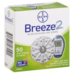 Alternative view of Bayer Breeze 2 Blood Glucose Test Strips  50 strips
