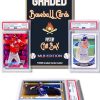 Three Graded Baseball Cards Gift Box: MLB Edition ??Three Premium PSA/BGS Graded 10, 9.5 or 9 Cards ??Potential Rookie Autographs & Numbered RC Refractors??Gift for Baseball Fans??by Slabs of Heat