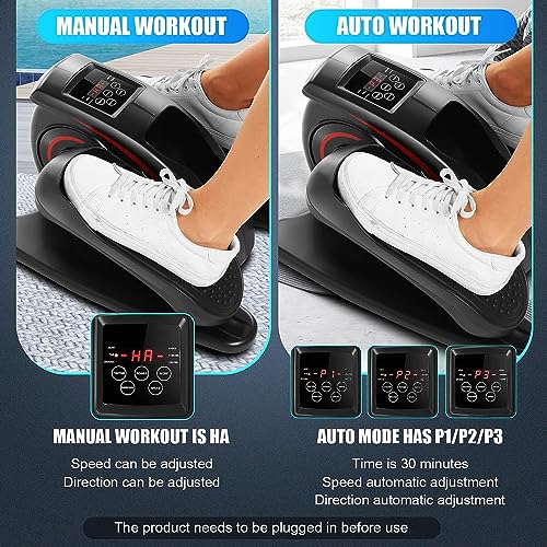 ANCHEER Under Desk Elliptical Machine – Quiet Pedal Exerciser for Seniors, Office & Home, Low-Impact Seated Leg Workout Equipment, Smart LCD Display, Remote Control - Image 22