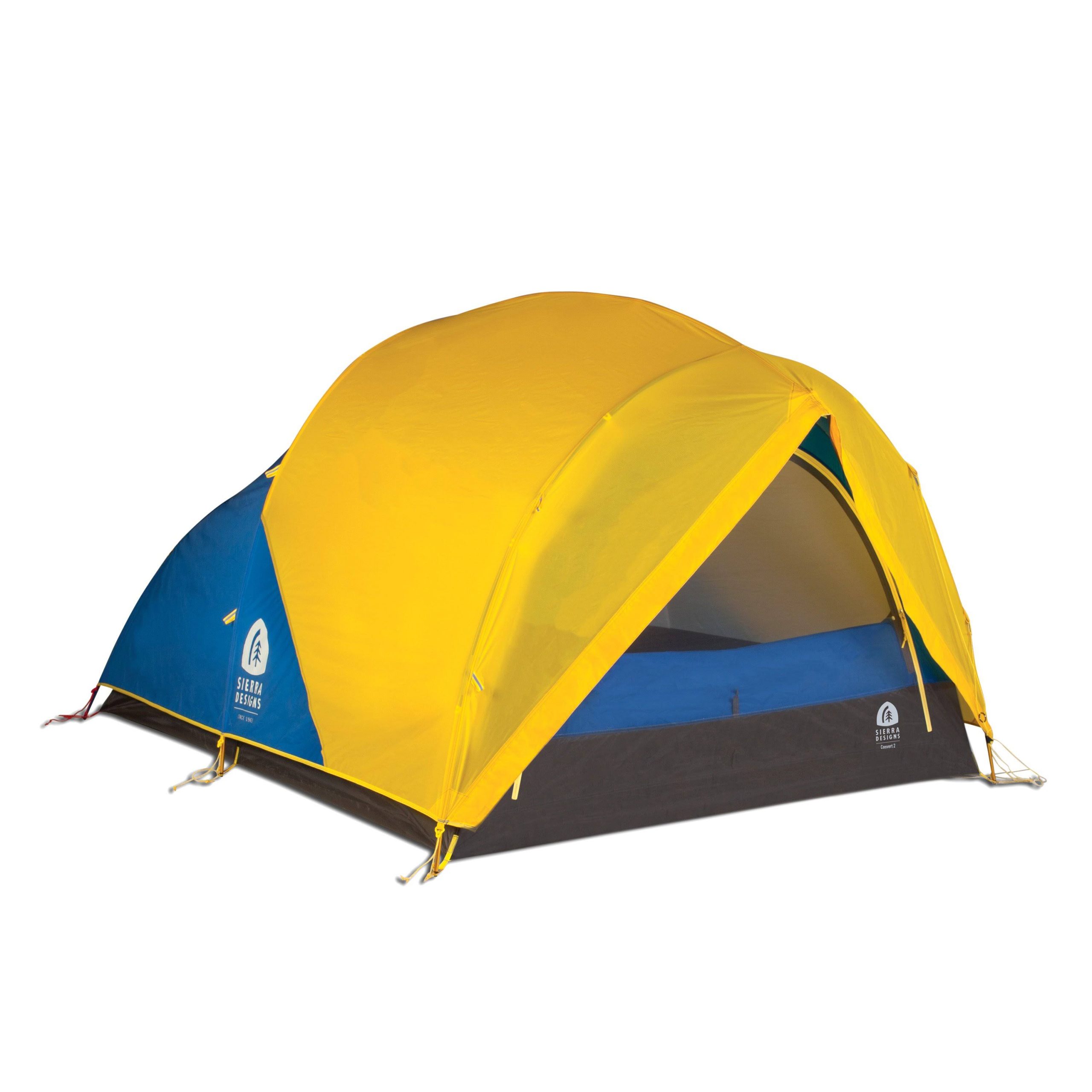 Sierra Designs Convert 2 Tent – 2 Person 4 Seasons-Yellow/Blue - Image 2