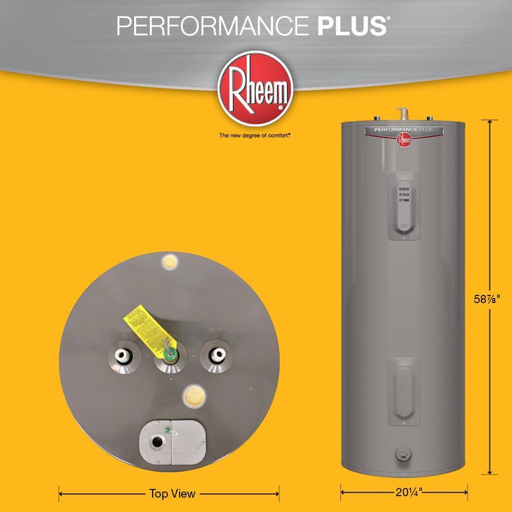 Rheem Performance Plus 50 gal. Tall 9 Year 5500/5500-Watt Elements Electric LED - Image 2