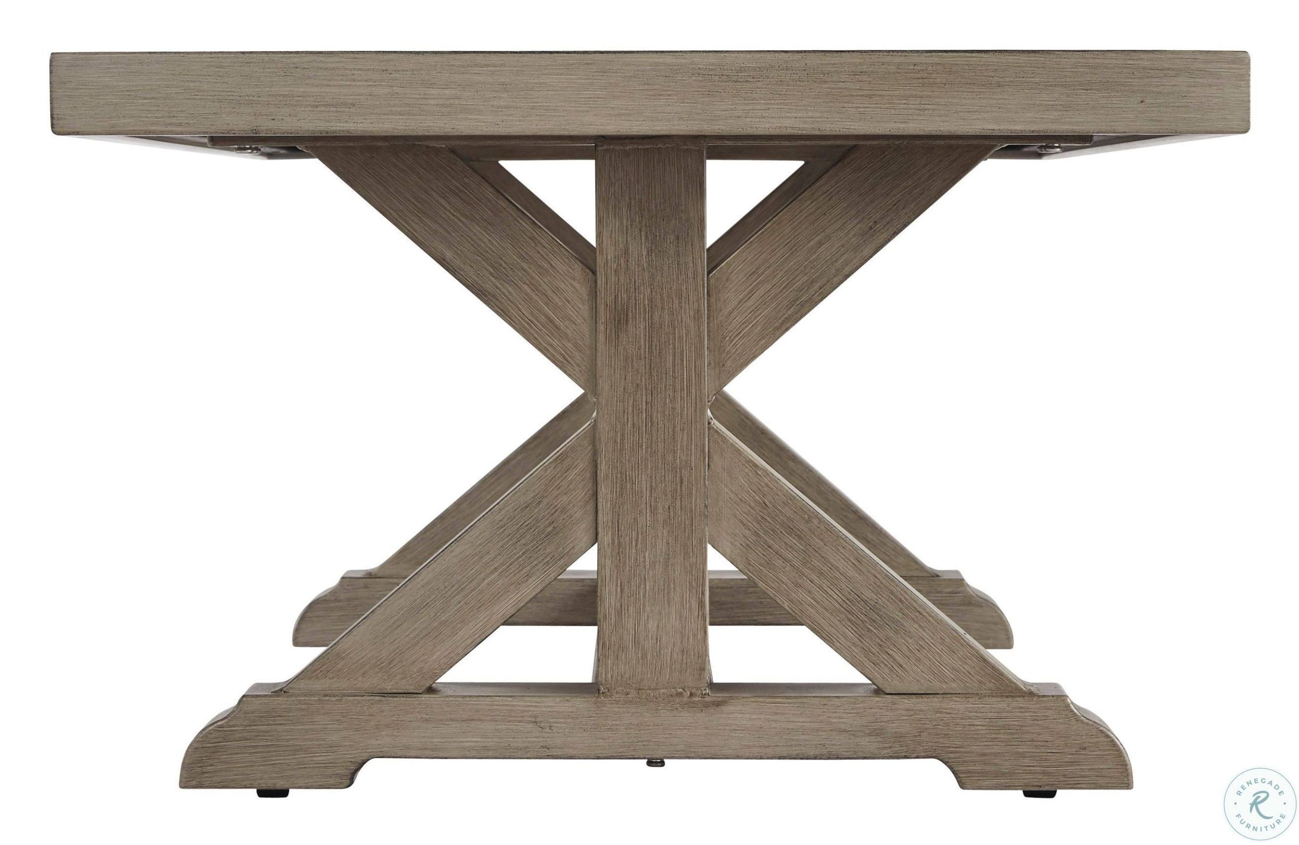 Beachcroft Rectangular Cocktail Table – Beige – Outdoor by Ashley - Image 6