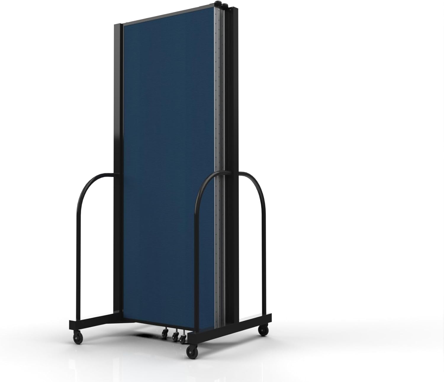 Standard Room Divider with Metal Frame, Folding Portable Partition Privacy Walls for Schools and Offices 7’6 Tall x 8’7 Wide Navy - Image 3