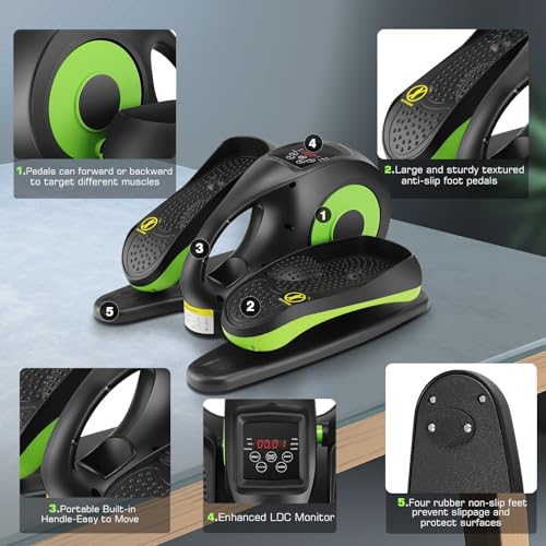 ANCHEER Under Desk Elliptical Machine – Quiet Pedal Exerciser for Seniors, Office & Home, Low-Impact Seated Leg Workout Equipment, Smart LCD Display, Remote Control - Image 32