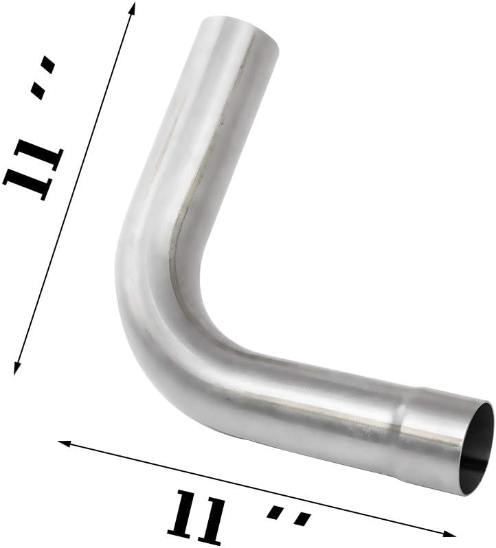 JY Performance 2.5” Inch T304 Stainless Steel 8PCS Custom Exhaust Pipe Kit Tubing Mandrel Bend Pipe Straight & U-Bend Universal - Image 4