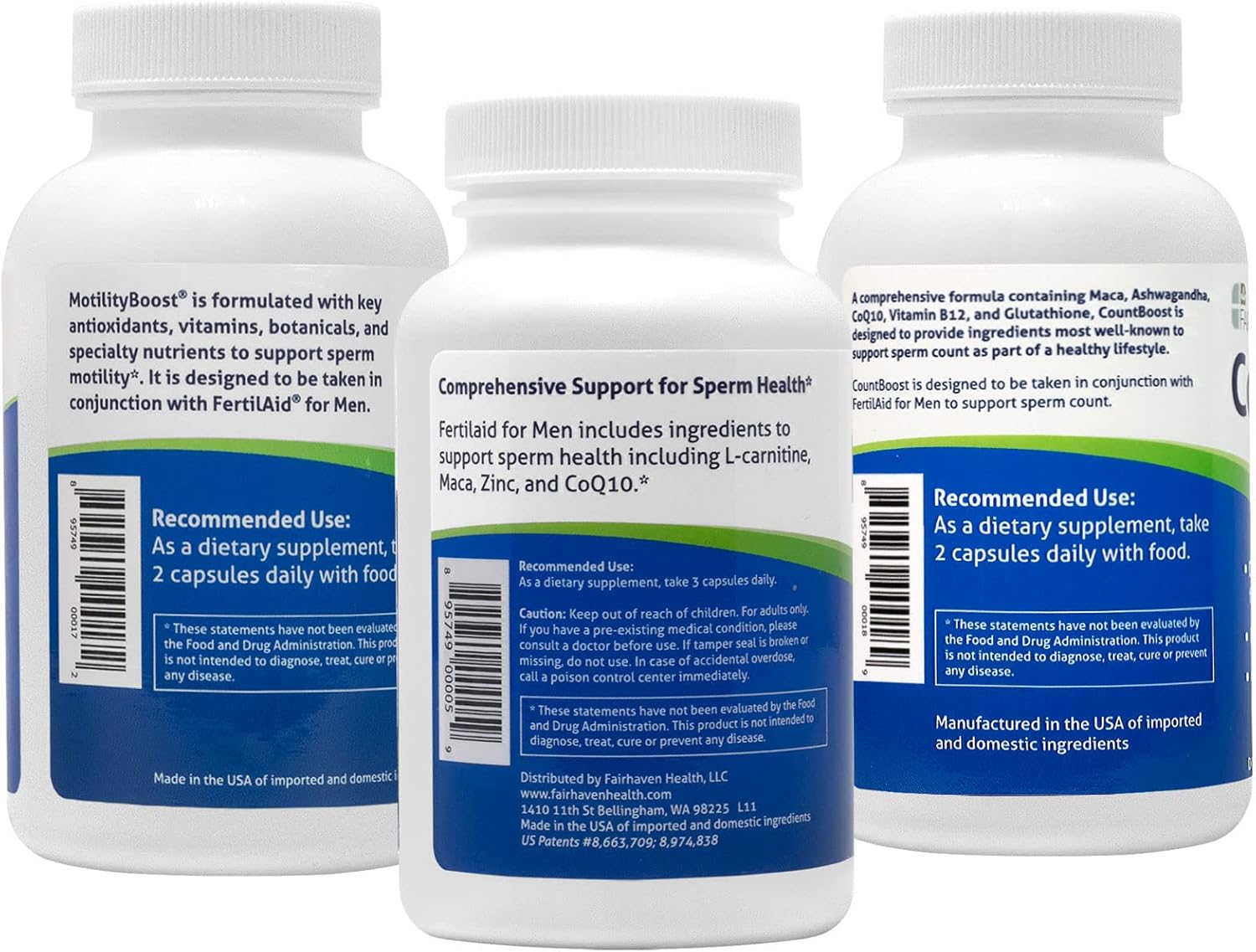 FertilAid for Men, MotilityBoost, Countboost Bundle – Male Fertility Stack with Preconception Vitamin & Fertility Formula Targets Count, Motility, Morphology, with Maca, Ashwagandha, CoQ10, Zinc - Image 9