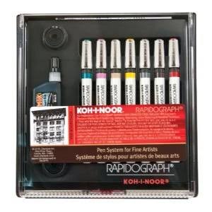 Koh-I-Noor Rapidograph Slim Pack 7-Pen Set - Image 2