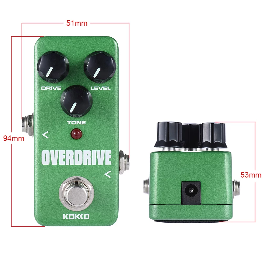 KOKKO FOD3 Mini Overdrive Pedal Portable Guitar Effect Pedal - Image 5