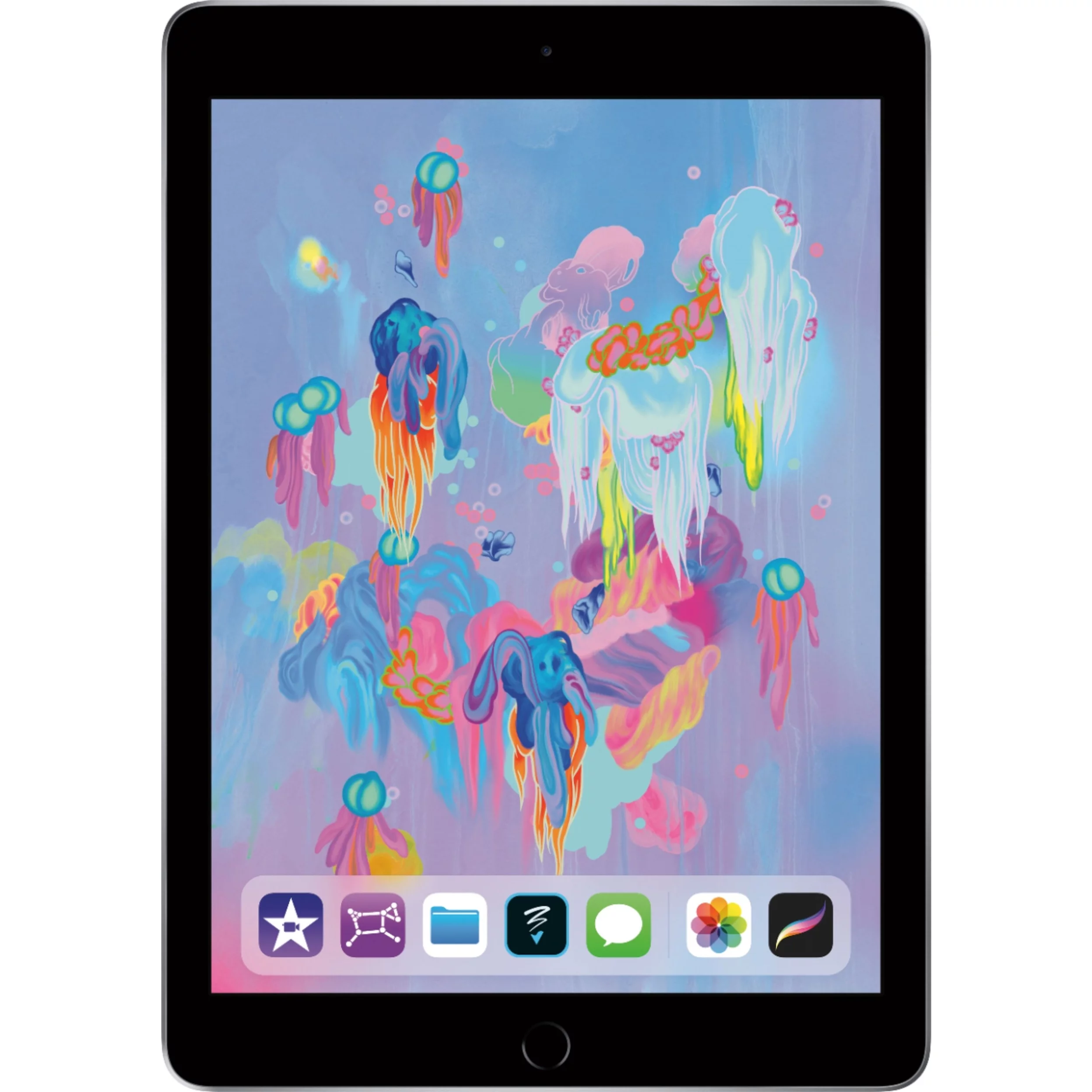 Apple iPad 6th Gen MR7J2LL/A 9.7 Tablet 128GB WiFi,?Space Gray (Used – Blemished)