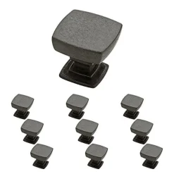 franklin brass p29542k-si-b soft iron webber kitchen cabinet hardware knob with 1-1/8-inch diameter, 10 pack