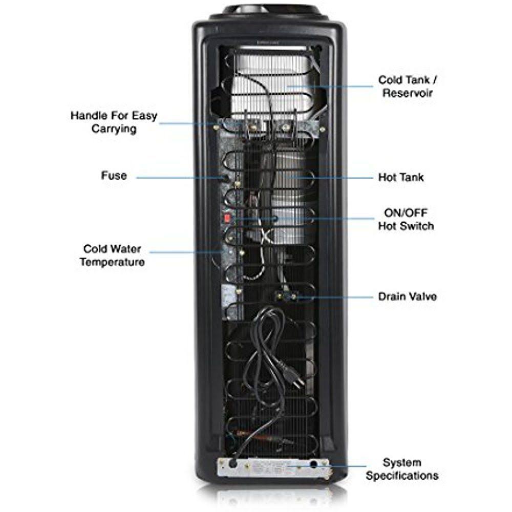 Brio CL520 Commercial Grade Hot and Cold Top Load Water Dispenser Cooler – Essential - Image 4