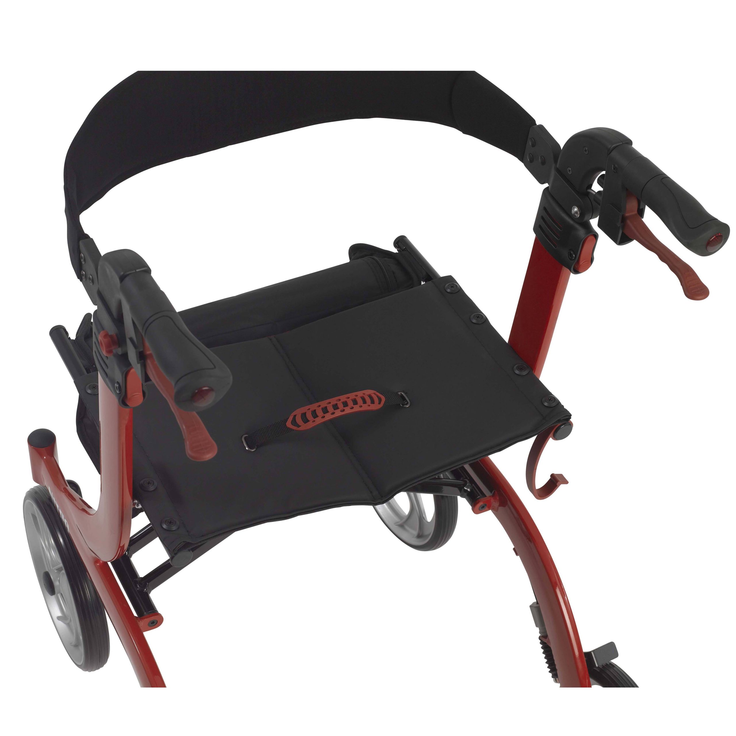 Drive Medical Nitro Euro Style Rollator Walker (Red) - Image 10
