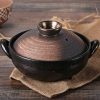 Casserole Dishes Casserole Dish with Lid Casserole Earthenware Pot Hot Can Pan,Round Ceramic Pan Dish,Insulated Casserole,Ceramic Casserole,Clay Rice Cooker Can,Stockcan